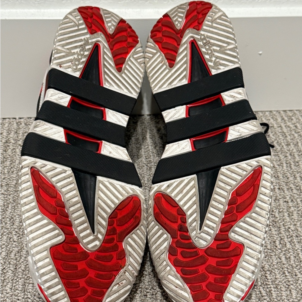 Size 11.5 - adidas Niteball Crystal White Scarlet - Picture 6 of 6